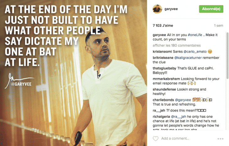 Gary Vaynerchuk Instagram
