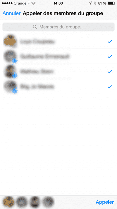 Groupes Messenger