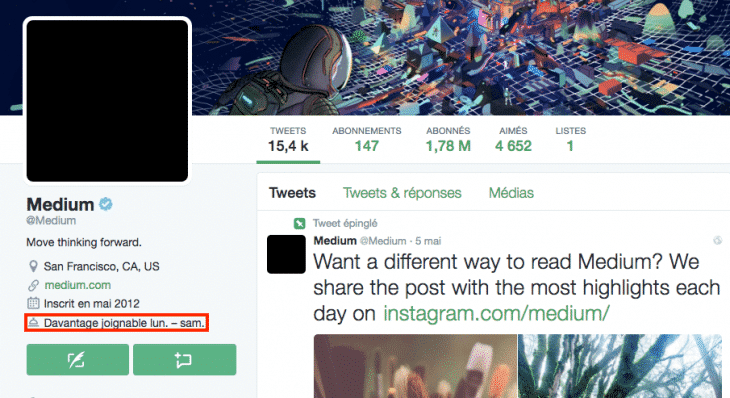 Heures reponses Twitter