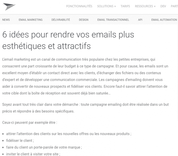 Mailjet Emails Attractifs
