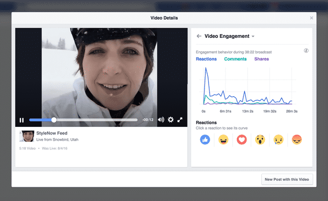 Statistiques Facebook Live 1