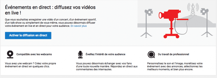Youtube Live Events