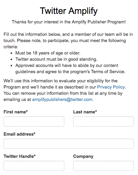 Amplify Twitter