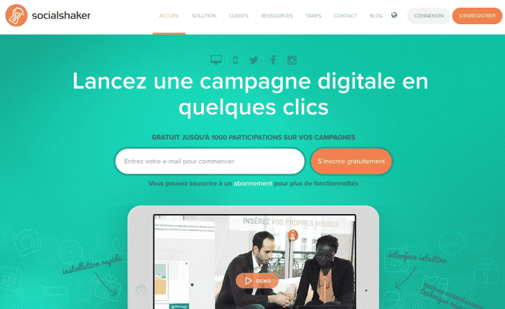 Accueil SocialShaker