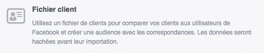 Ciblage Email Facebook