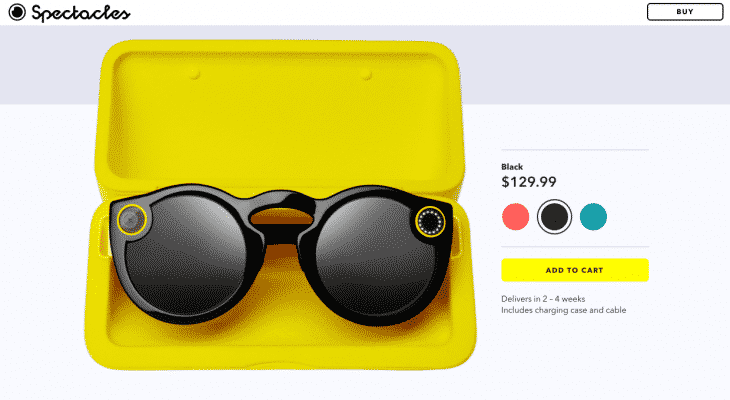 Spectacles Snapchat
