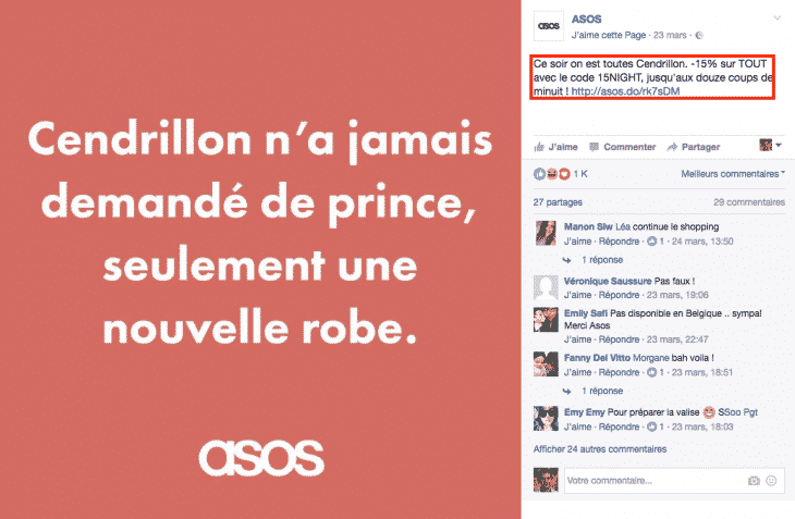 Asos Facebook