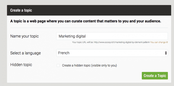 Marketing digital Scoopit