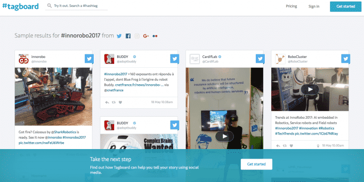 InnoRobo2017 TagBoard