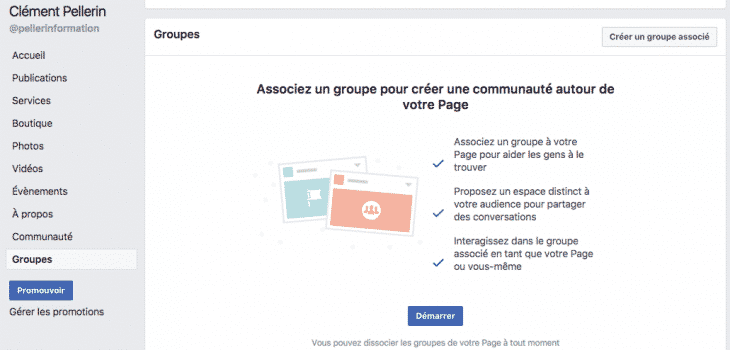Creation Association Groupe Facebook